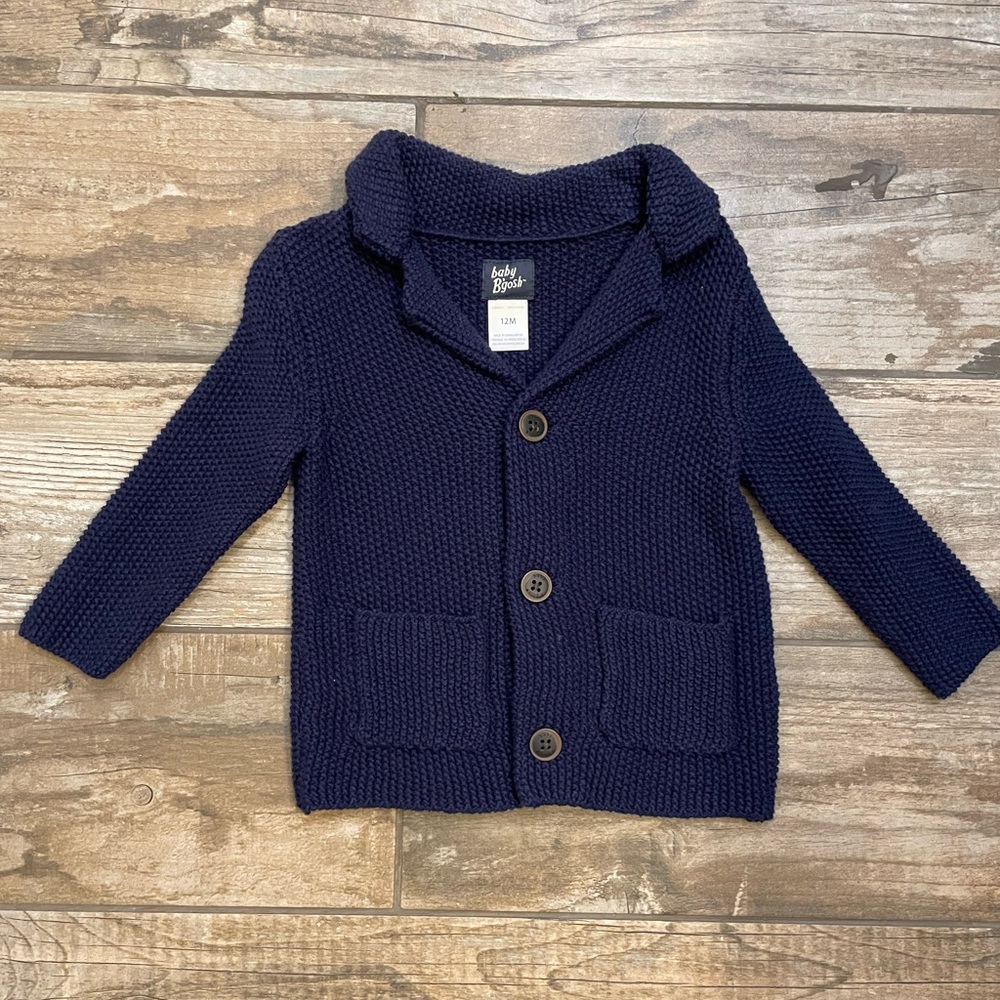 BNWOT Navy Blue Button Down Cardigan Sweater